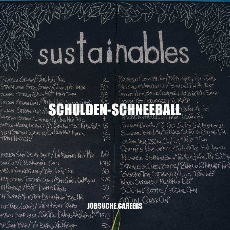 Schulden-Schneeball: Wie er zu vermeiden ist und welche Folgen er mit sich bringt.